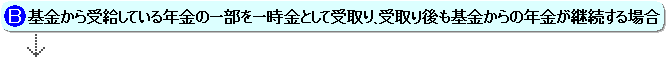 Ｂ年金の一部を一時金